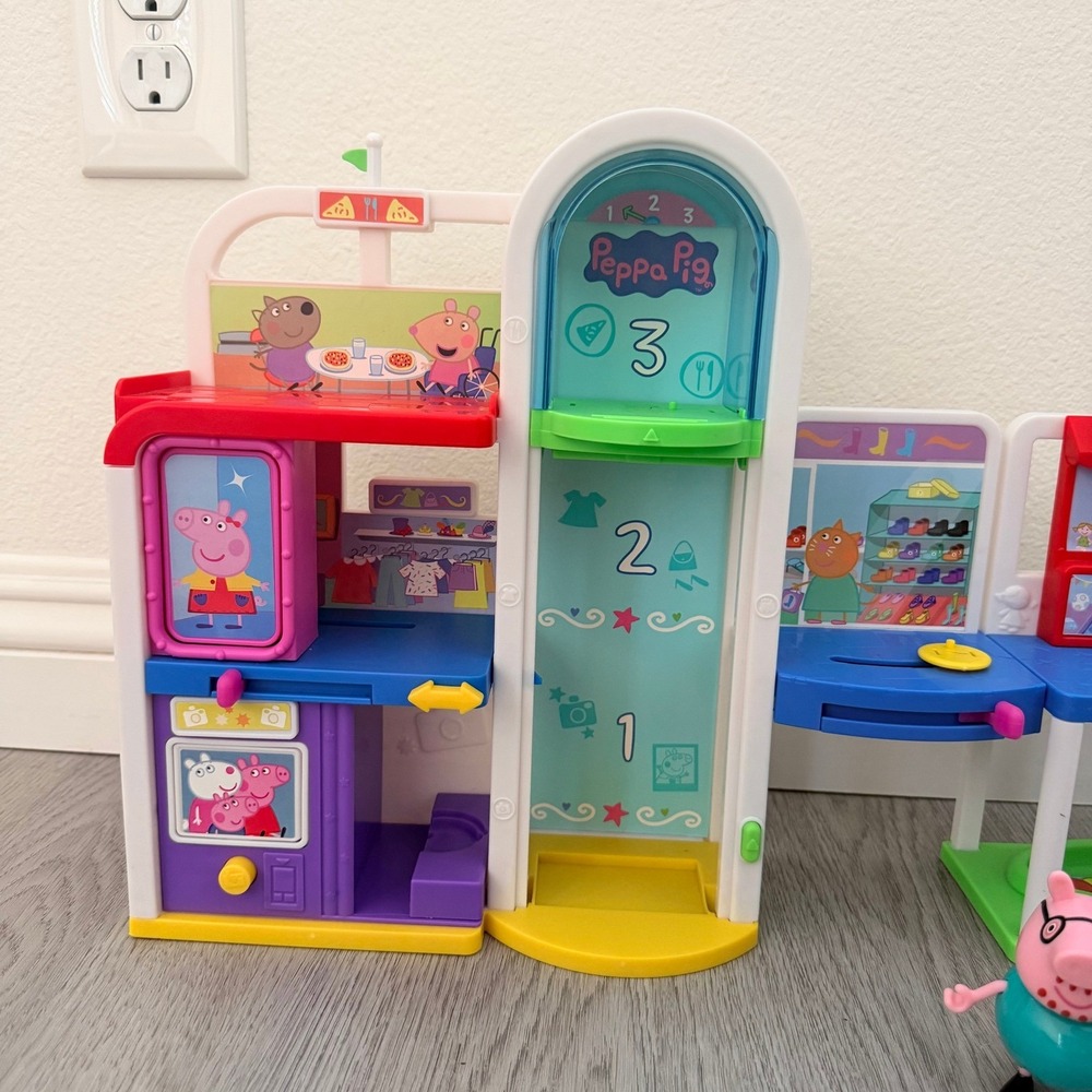 Peppa Pig Shopping Mall Playset with Figures Working Elevator - Picture 3 of 4